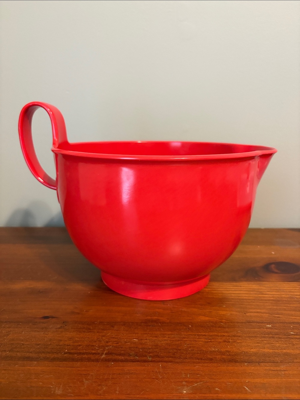 Vintage Dansk Gourmet Designs Red Melamine Mixing Bowl 4.5 Qt